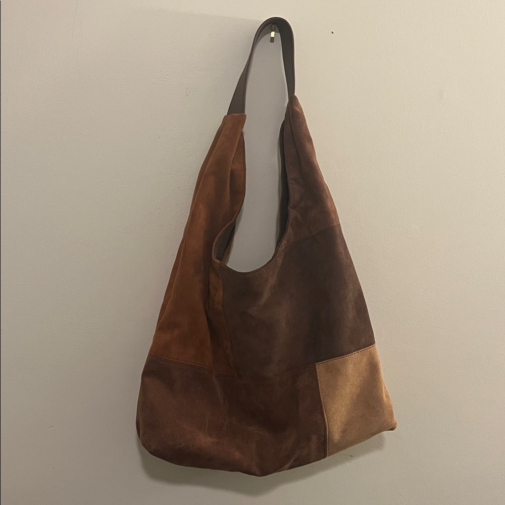Steve Madden Multi-Tone Brown Hobo Bag - Picture 3 of 4